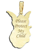 Guardian Angel "Protect My Child" Double Sided Pendant  "EXCLUSIVE"