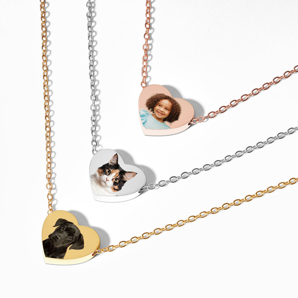 Custom Photo Stainless Steel Heart Necklace — verified PHP source 7