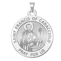 Saint Francis Caracciolo Round Religious Medal
