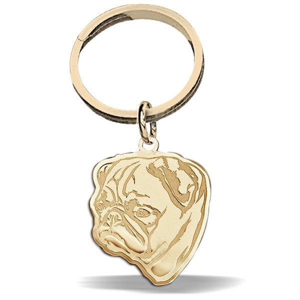 Pug Dog Key Chain