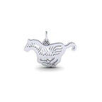 Flat Zebra Charm