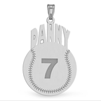 Custom Softball Charm or Pendant w/ Name & Number