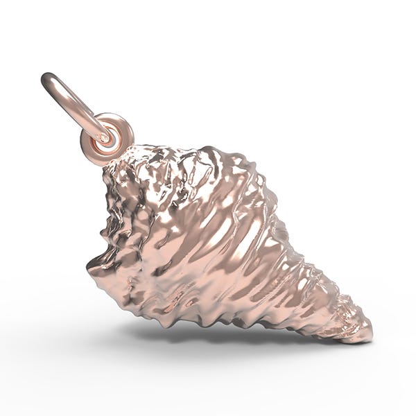 Horse Conch Shell Charm