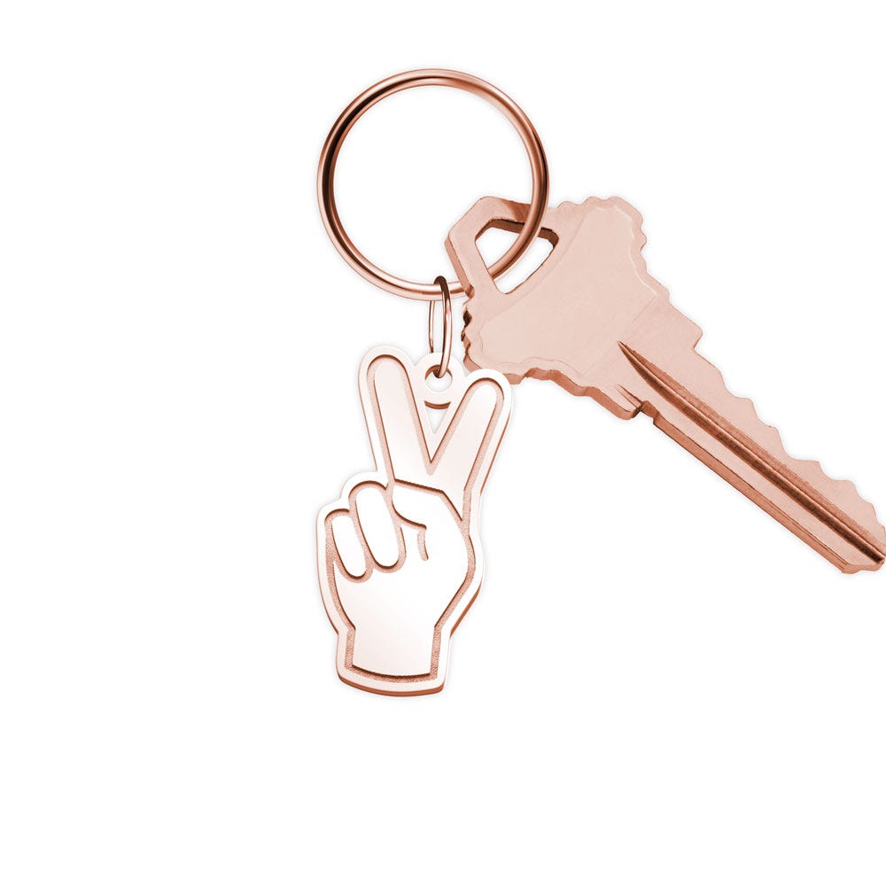 Usc Fight On Fingers Key Chain