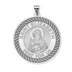 Saint Elizabeth (Mary's Cousin) Round Rope Border Religious Medal