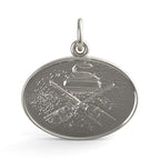 Curling Oval Disc Charm(3403)