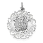 Round Filigree Saint Gerard Medal