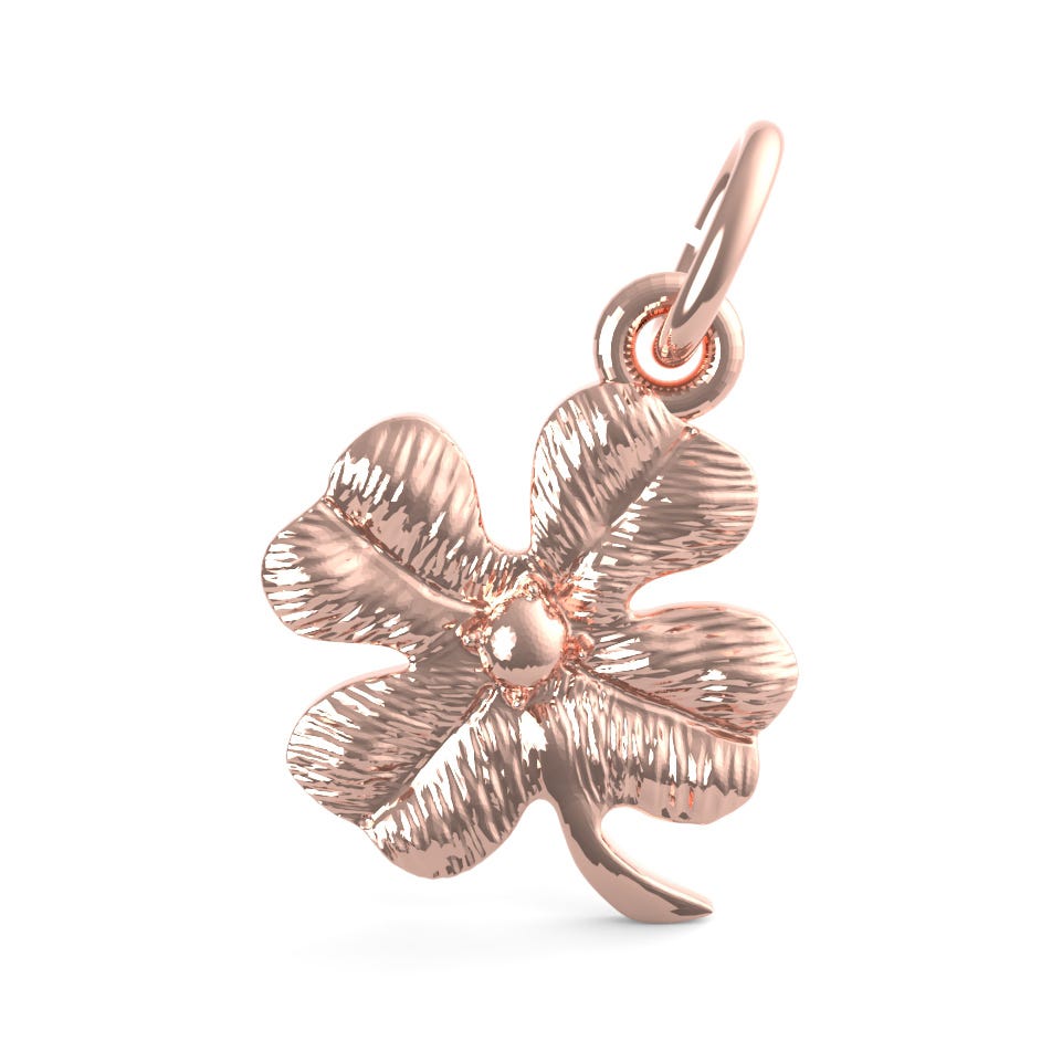 Four Leaf Clover with Bead Accent