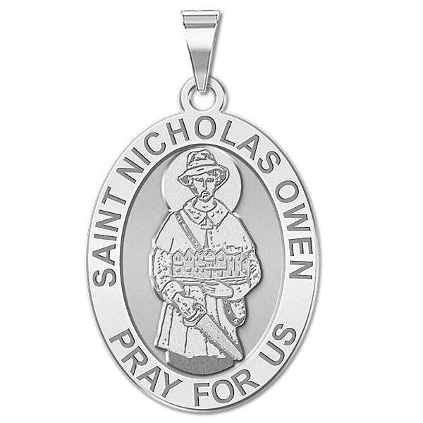 Saint Nicholas Owen Oval Religious Medal