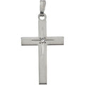 Cross Pendant With Diamond