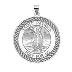 Saint Patrick Round Rope Border Medal