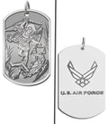 Saint Michael Air Force Dog Tag Medal