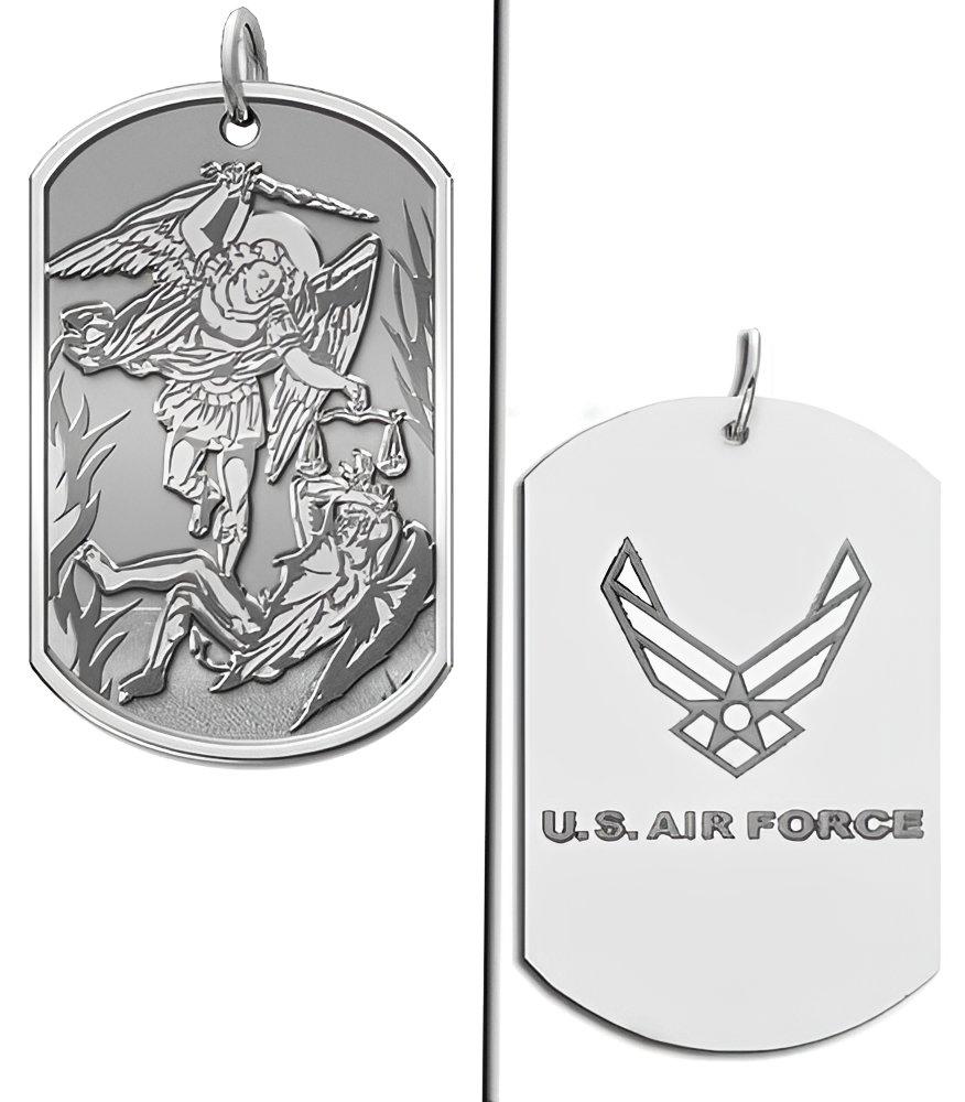 Saint Michael Air Force Dog Tag Medal