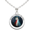 Divine Mercy Round Color Medal