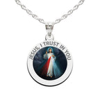 Divine Mercy Round Color Medal