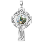 Saint Patrick Celtic Cross Religious Medal "Color