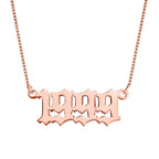 Old English Date Necklace