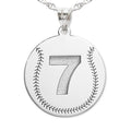 Custom Baseball Pendant with Number