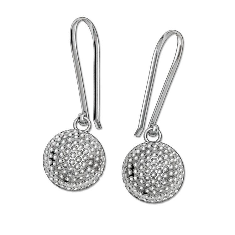 Golf Ball Kidney Wire Dangle Earrings