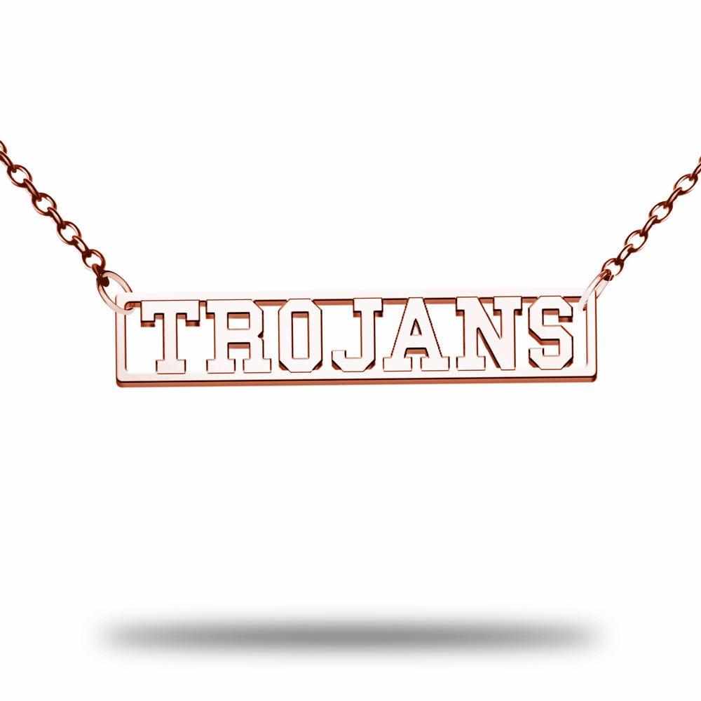 Usc Trojan Bar Necklace