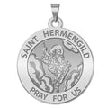 Saint Hermengild Round Religious Medal