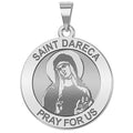 Saint Darerca Round Religious Medal