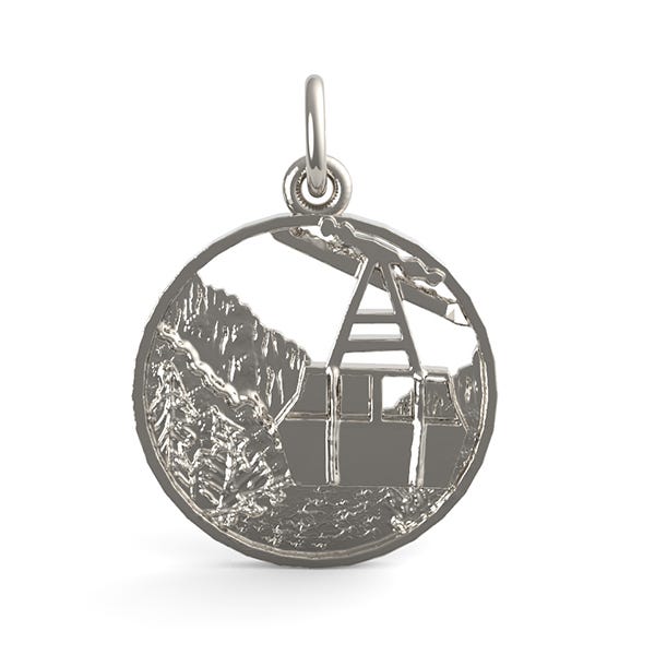 Banff Mountain Gondola Disc Charm (3421)