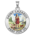 Saint Lazarus Religious Medal "Color