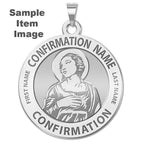 Custom Saint With Personalized Saint Name Confirmation Religious Medal