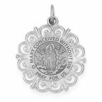 Round Filigree Immaculate Conception