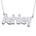Personalized Classic Block Name Necklace with Chain
