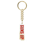 Texas Tech Color Enamel Guns Up Block Keychain