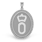 German Oldenburg Diamond Studded Horse Breed Oval Medal