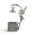 Its A Boy Stork Charm