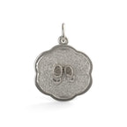 Baby Booties On Scalloped Disc Charm