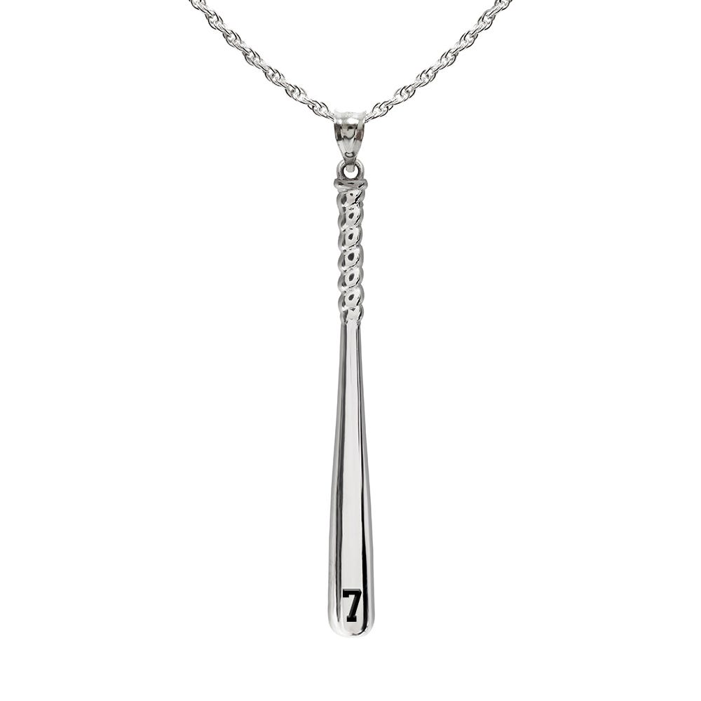 Personalized 3D Baseball Bat Pendant