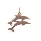 Two Dolphins Jumping Charm