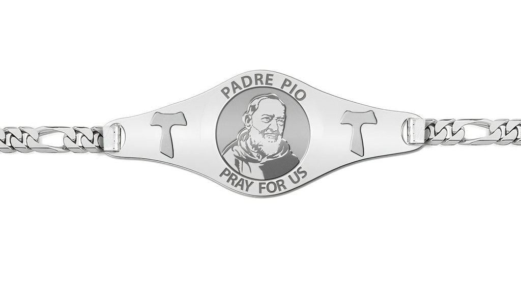 Padre Pio Bracelet with Franciscan Crosses