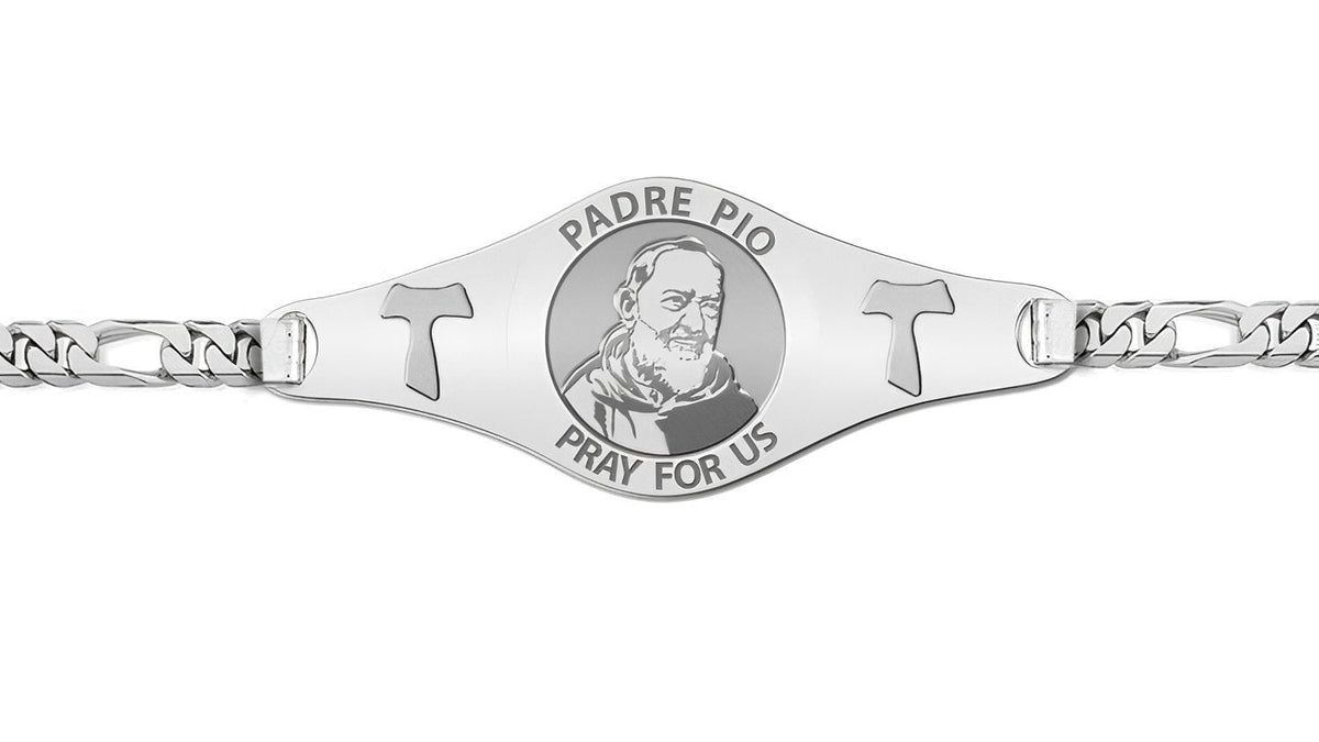 Padre Pio Bracelet with Franciscan Crosses