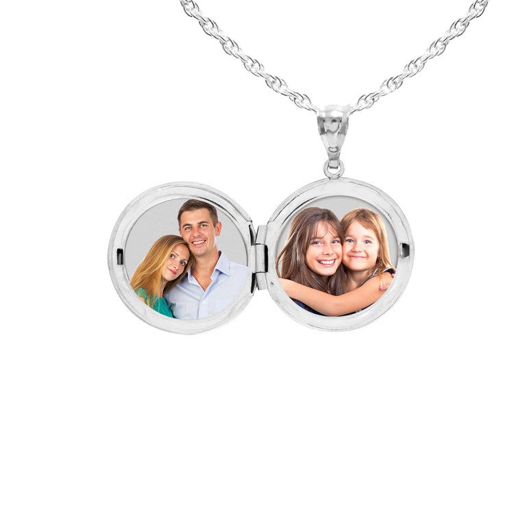 Personalized Clock With Time Round Photo Locket