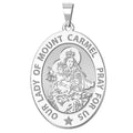 Our Lady Of Mount Carmel Religious Medal Oval