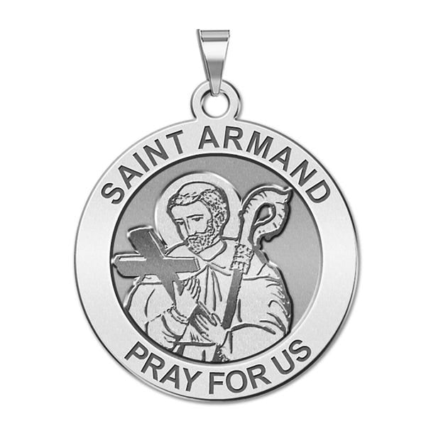 Saint Armand Round Religious Medal
