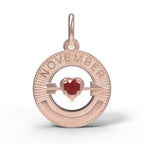 November Love Birthstone Charm