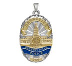 Personalized Beverly Hills Police Badge with Your Rank and Number