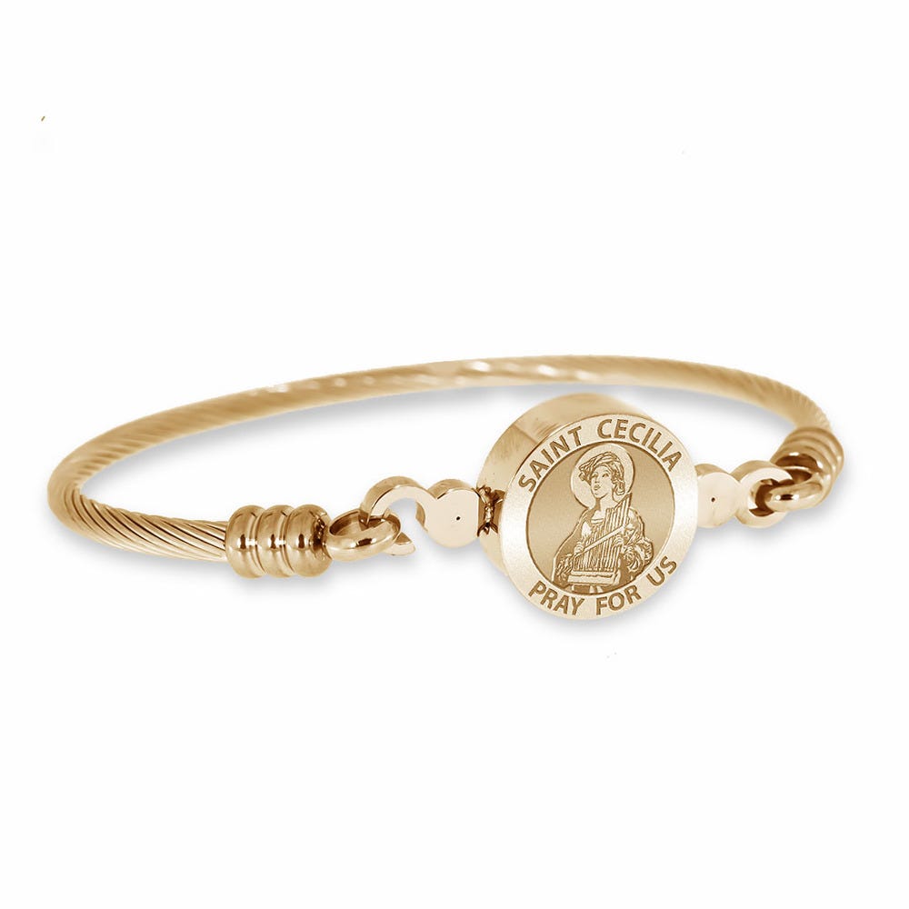 Saint Cecilia Bangle Bracelet