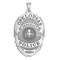 Personalized Oval Louisiana Police Badge with Your Rank, Number & Department