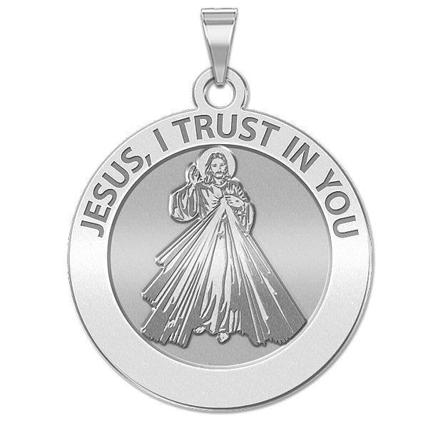 Divine Mercy Round Religious Medal