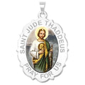 Saint Jude Scalloped Color Religious Medal