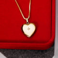 Diamond Heart Photo Locket
