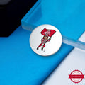 Brutus with Flag Golf Ball Marker